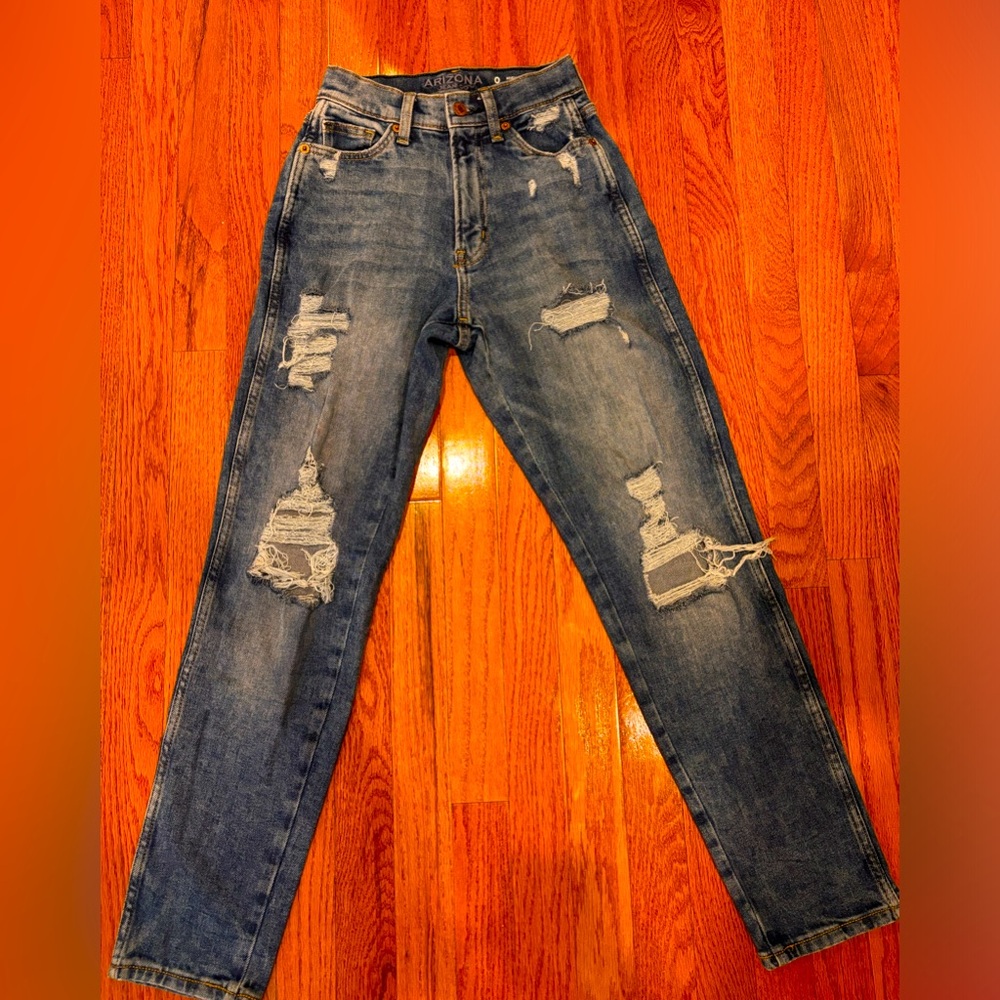 Arizona Jean Co High Rise Mom Jeans